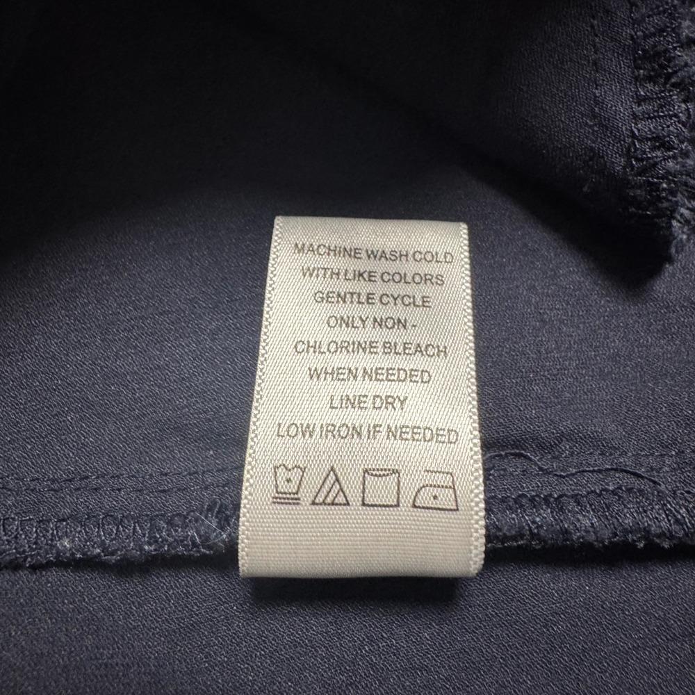 Counterparts Womens Navy Blue Pull On Dress Pants Straight Leg Size 12 - Picture 10 of 10